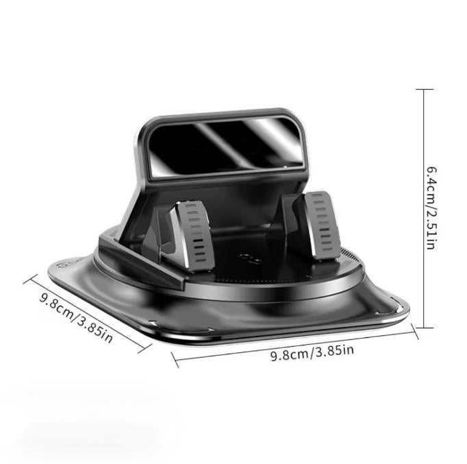 Rotating car phone holder with strong suction cup