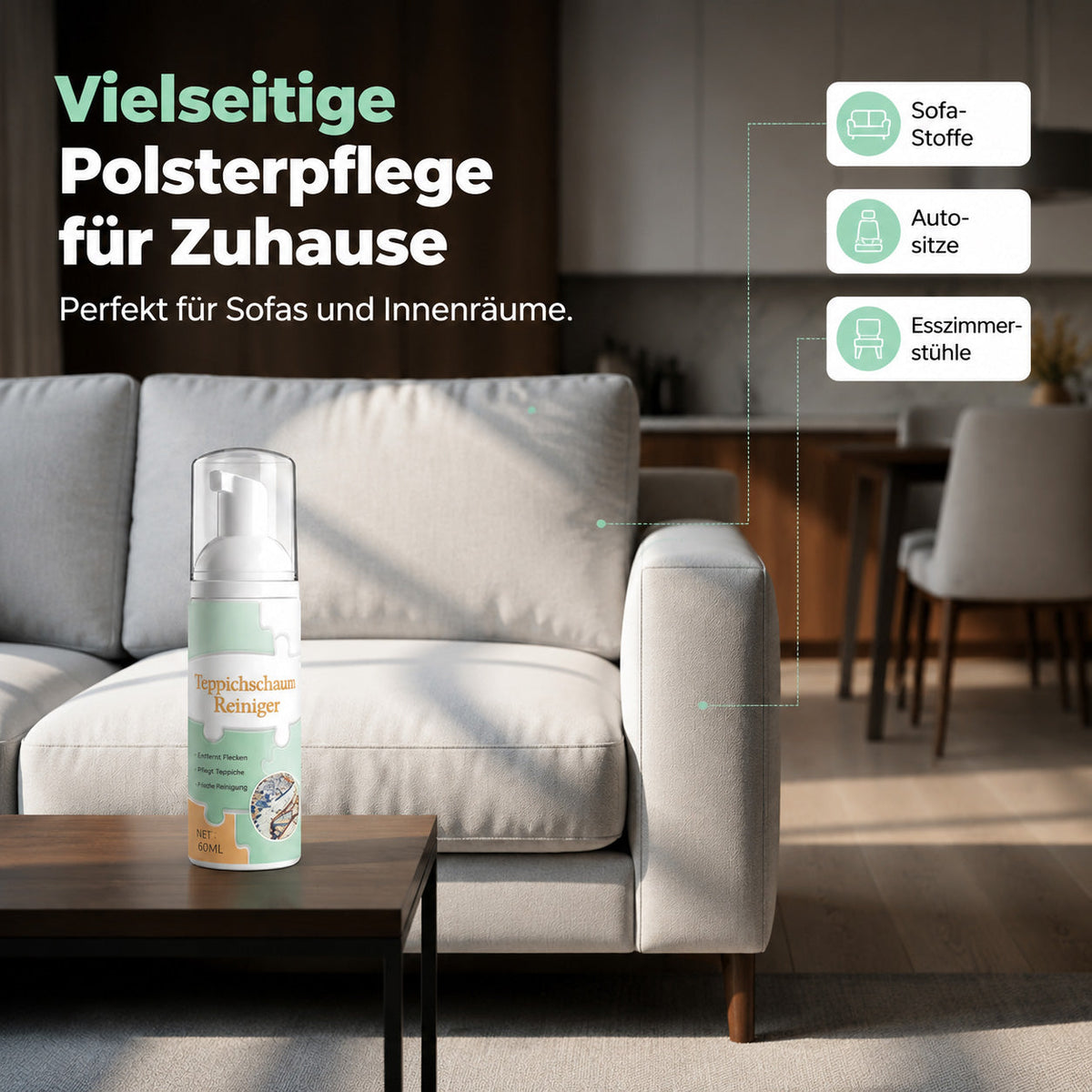 š„Zeitlich begrenztes Angebot: 50 % Rabattš„ Wasserloser Teppichschaum-Fleckenentferner inklusive Handtuch