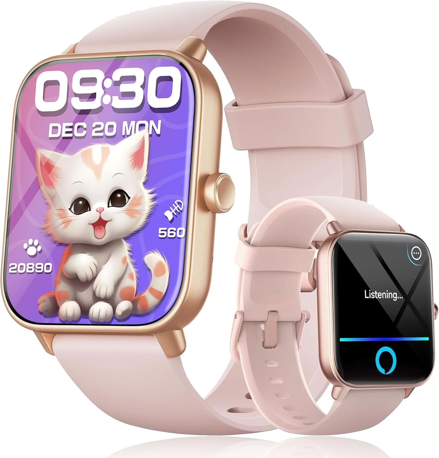 Kids Smart Watch, IP68 WaterproofSwimming Smartwatch, 1.8" FitnessActivity Tracker Watch with 100 SportsModes, Make Call/Answer, HR & SleepMonitor, Alarm for 7+ Boys Girls Teens