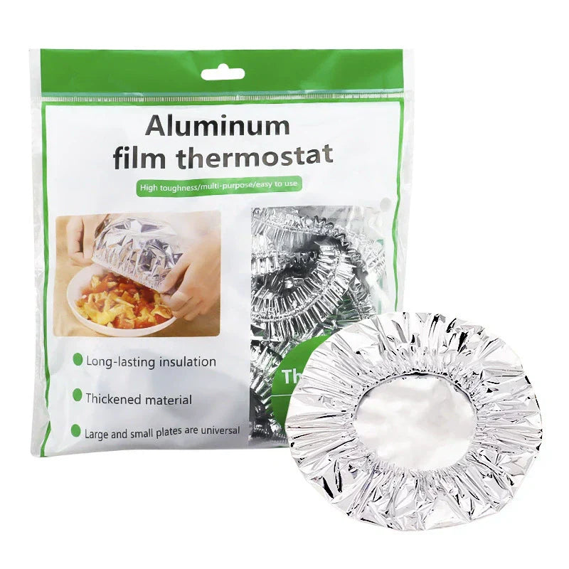 Home dining table & food container aluminum foil heat-retaining cover