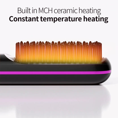 🏆 The Short Hair Specialist! The first smart styling comb designed specif 💖(Type-C charging design)