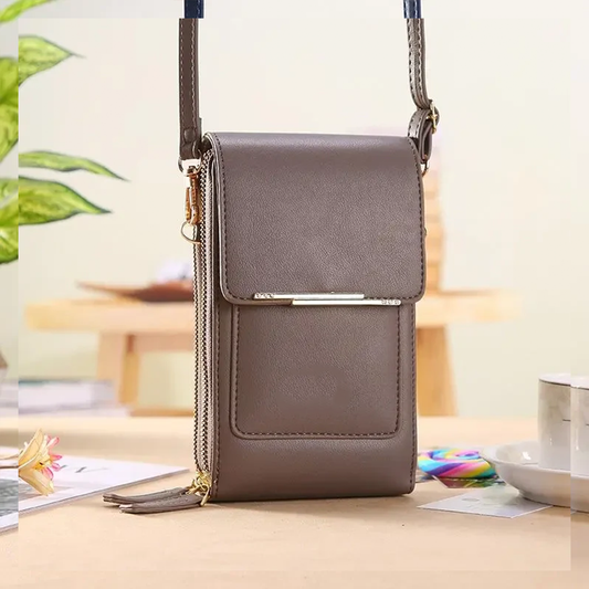New stylish, simple and elegant women's touchscreen crossbody phone wallet