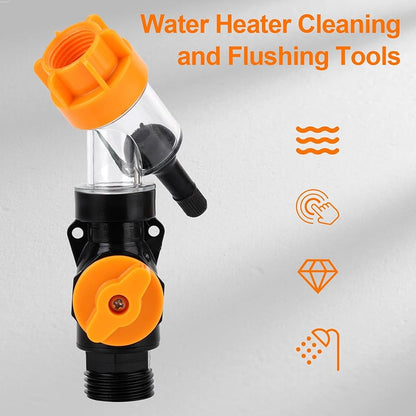 Universal Water Heater Cleaning Kit – Chemical-Free Sediment Remover with Rubber Gaskets