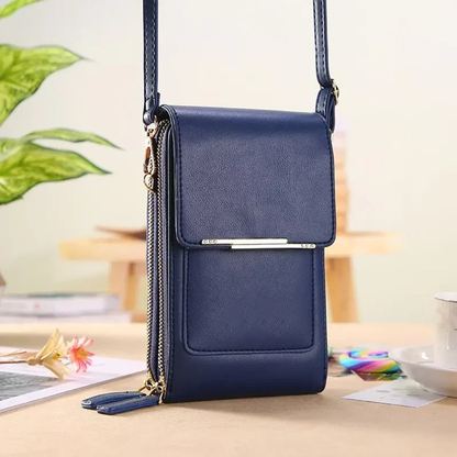 New stylish, simple and elegant women's touchscreen crossbody phone wallet