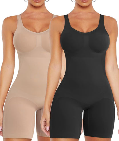 Shorts Bodysuit for Women TummyControl Shapewear Seamless Sexy ButtLifting Workout Bodycon One Piece ShortJumpsuit