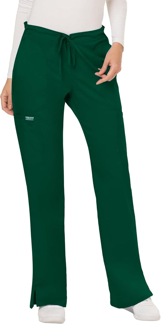 Women Scrubs Pant Workwear Revolution Mid Rise Moderate Flare Drawstring WW120