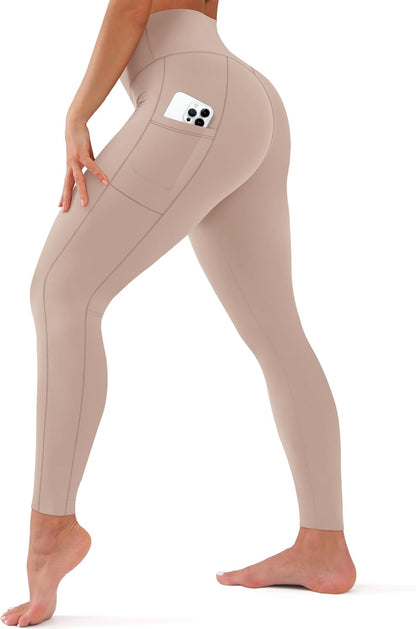 Leggings for Women - High Waisted Full Length Buttery Soft Yoga Pants for Workout Athletic Daily