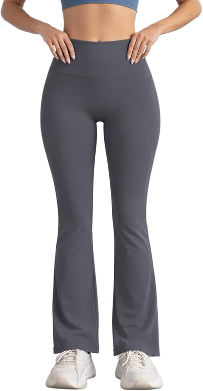Women's High Waisted Flare Yoga Leggings Bell Bottom Active Pants Workout Tights