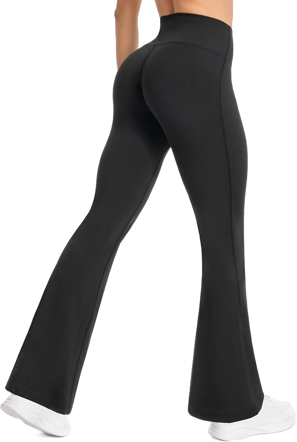 Women's High Waisted Flare Yoga Leggings Bell Bottom Active Pants Workout Tights