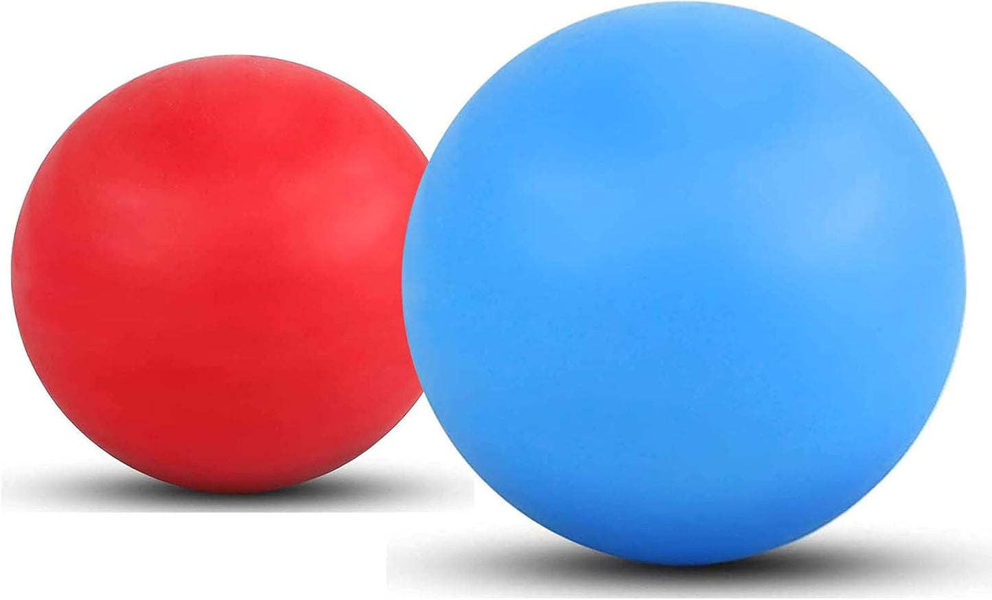 Massage Lacrosse Ball for Sore Muscles, Shoulders, Neck, Back, Foot, Body, Deep Tissue, Trigger Point, Muscle Knots, Yoga and Myofascial Release (Blue)