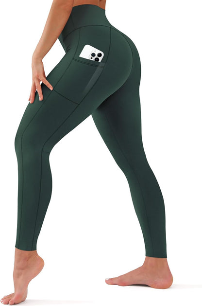 Leggings for Women - High Waisted Full Length Buttery Soft Yoga Pants for Workout Athletic Daily
