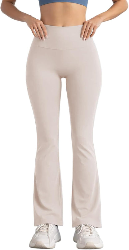 Women's High Waisted Flare Yoga Leggings Bell Bottom Active Pants Workout Tights