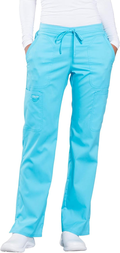 Women Scrubs Pant Workwear Revolution Mid Rise Moderate Flare Drawstring WW120