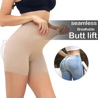 Thigh Shapewear for Women Tummy Control High Waist Seamless ShortsNude