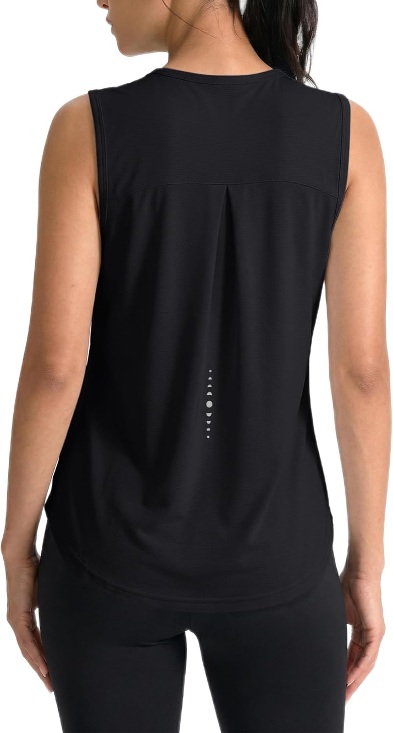 Women Sleeveless Workout Top Breathable Sports Tennis Yoga Athletic Running Shirts for Women