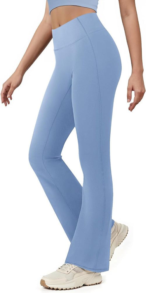 Yoga Pants for Women High Waisted Flare Leggings Bell Bottom Leggings Front Seamless Flared Workout Pants