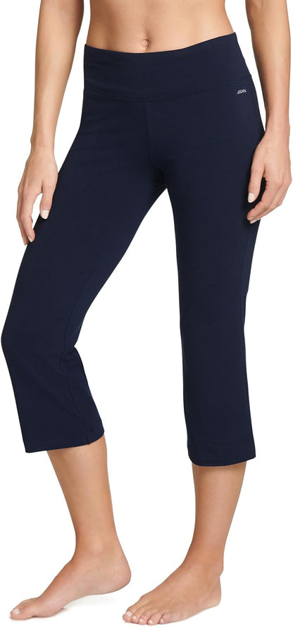 Women's Active Cotton Stretch Slim Flare Capri