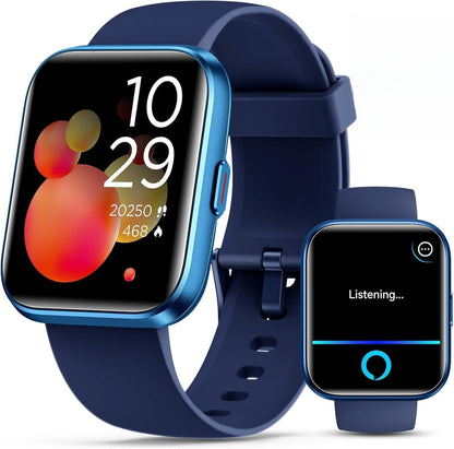 Women Smartwatch: 1.8" Alexa Built-in,Call Alerts, Heart Rate/Sleep Monitor,120 Sports Modes, Waterproof