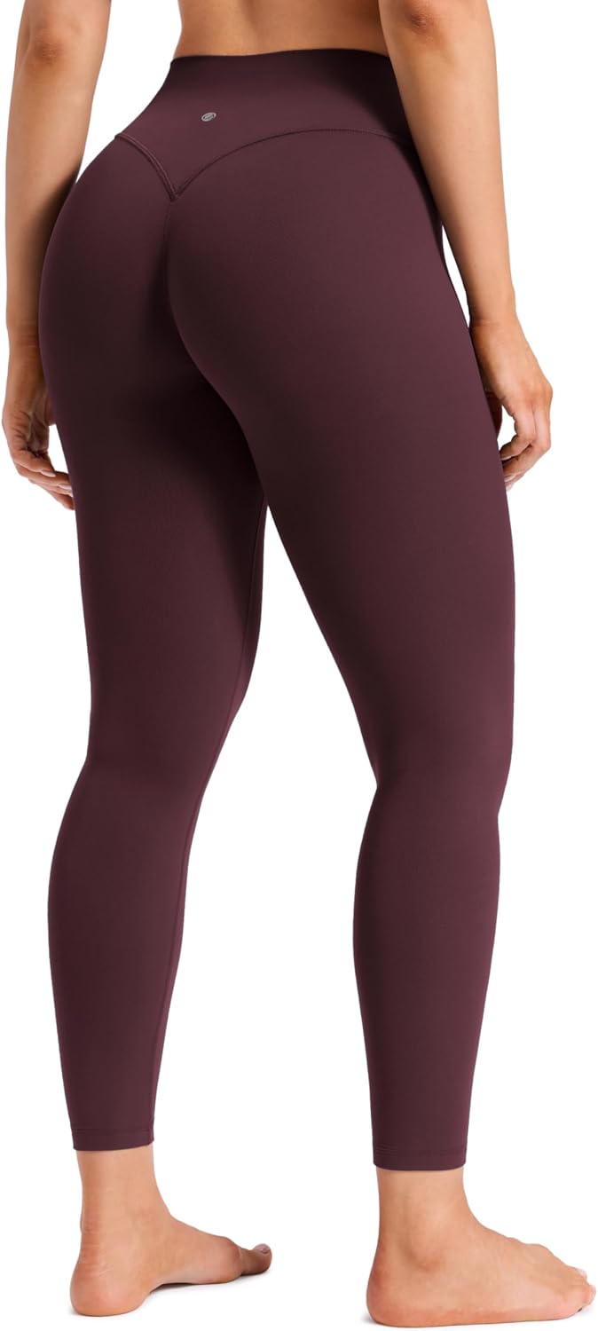 Minor No Front Seam Leggings 25" - High Waisted Womens Yoga Pants Buttery Soft Booty Lifting