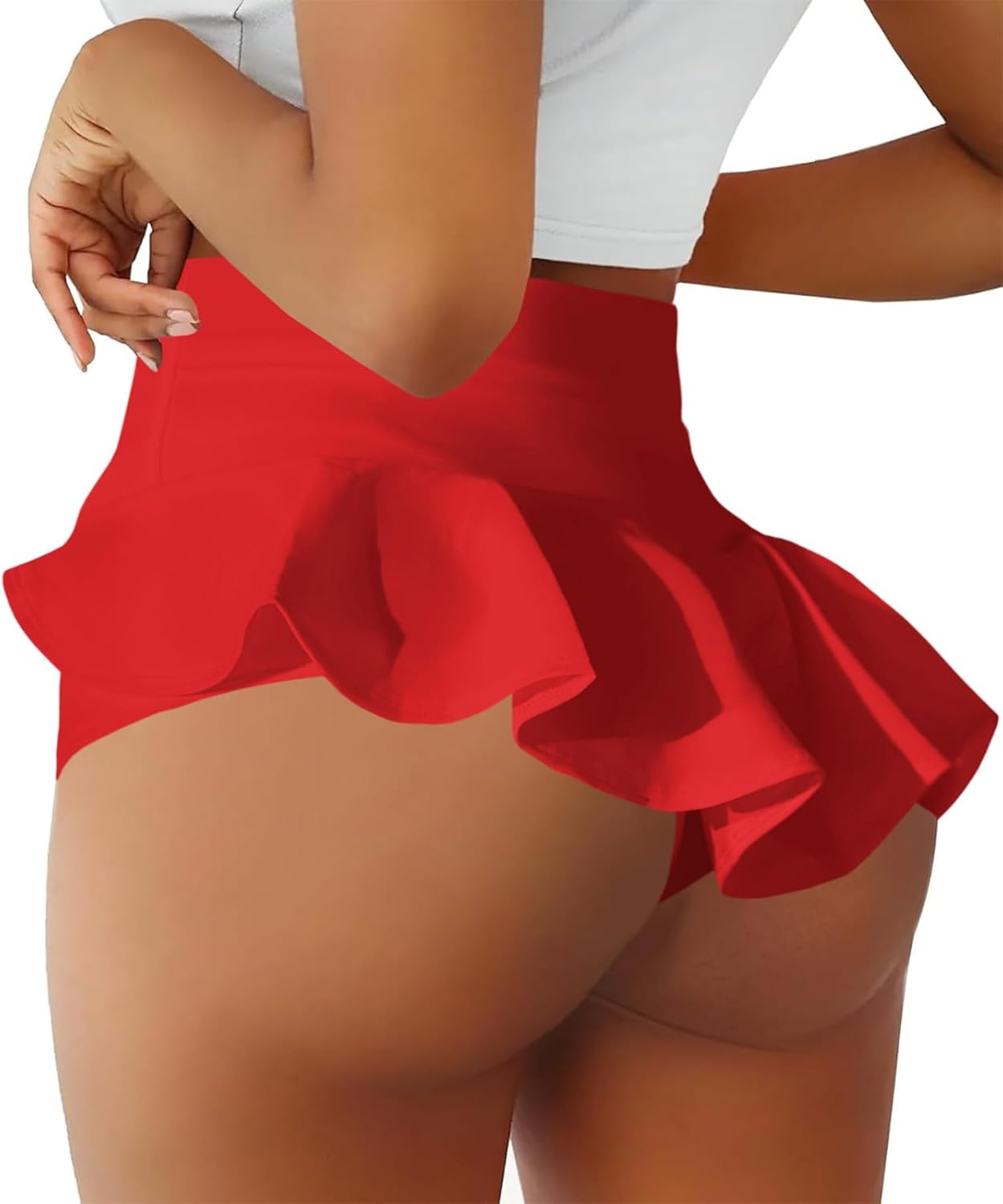 Women's Cut Out Yoga Shorts Scrunch Booty Hot Pants High Waist Gym Workout Active Butt Lifting Sports Leggings