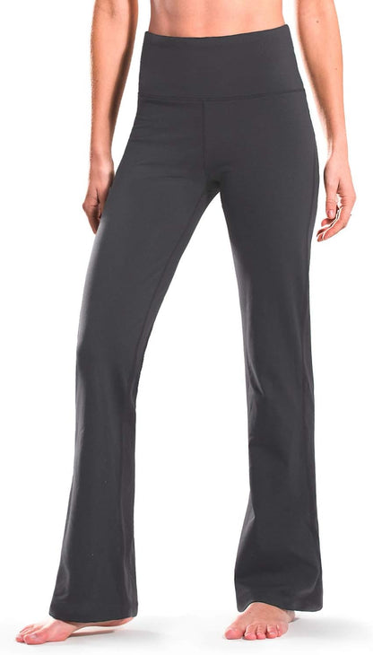28" 30" 32" 34" Inseam Regular Tall Bootcut Yoga Pants Flared Leg Dress Pants with Pockets for Casual