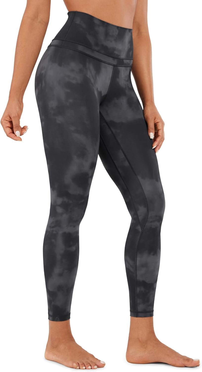 Workout Leggings 25'' - High Waist Yoga Training Tight Womens Pants