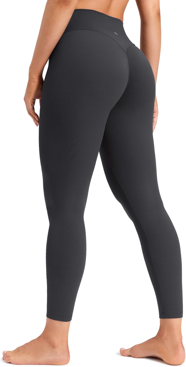 Minor No Front Seam Leggings 25" - High Waisted Womens Yoga Pants Buttery Soft Booty Lifting