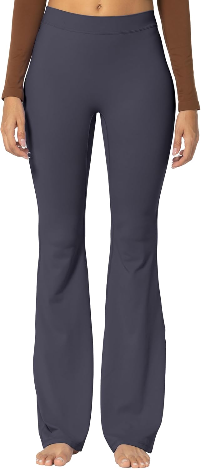 Leggings, Crossover Yoga Pants with Tummy Control, High-Waisted and Wide Leg