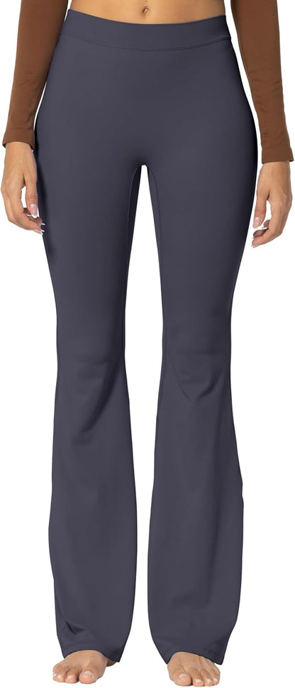Leggings, Crossover Yoga Pants with Tummy Control, High-Waisted and Wide Leg