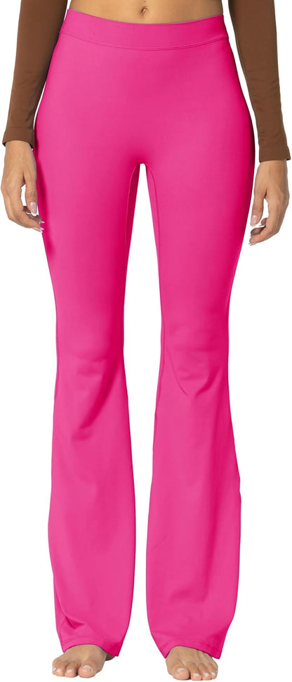 Leggings, Crossover Yoga Pants with Tummy Control, High-Waisted and Wide Leg