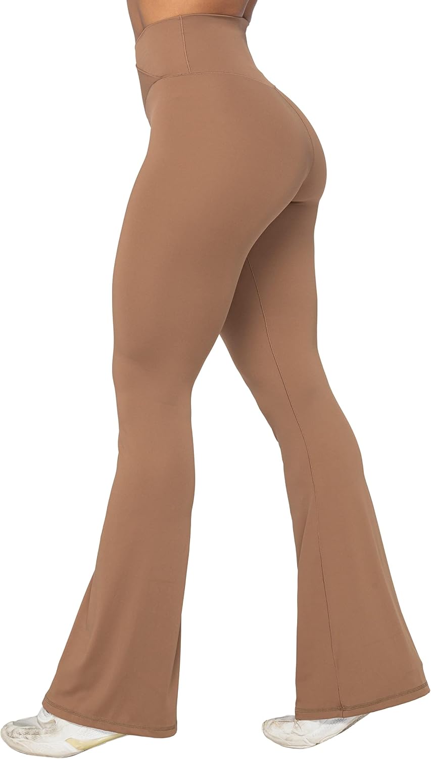 Leggings, Crossover Yoga Pants with Tummy Control, High-Waisted and Wide Leg