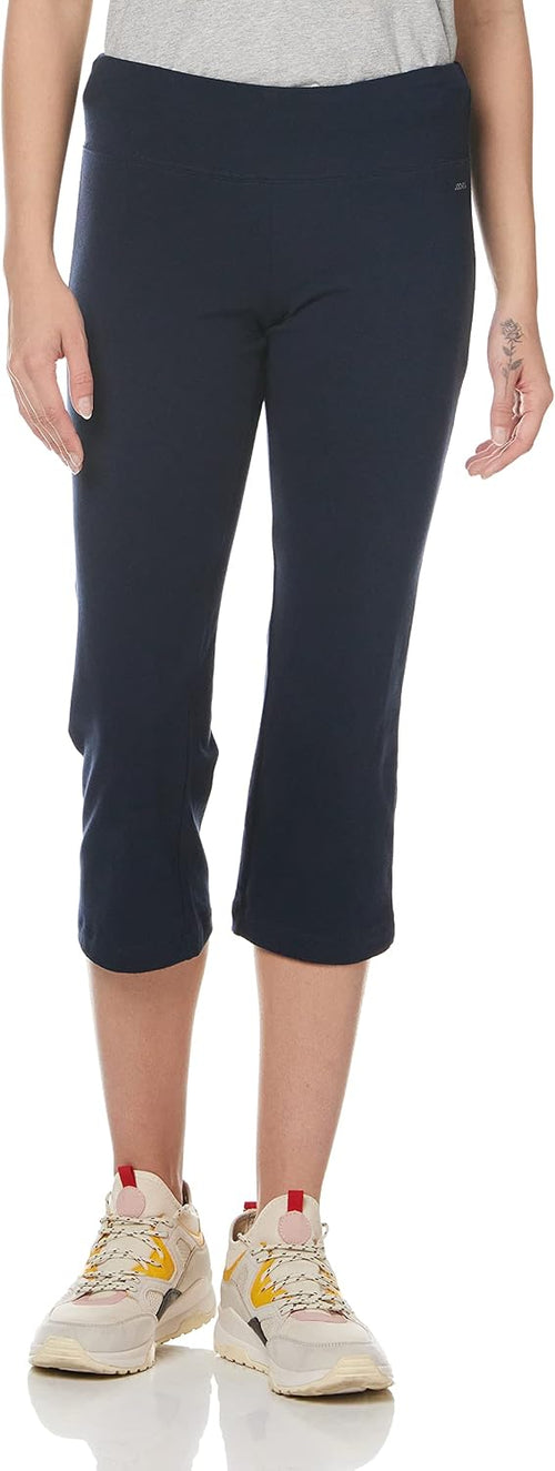 Women's Active Cotton Stretch Slim Flare Capri