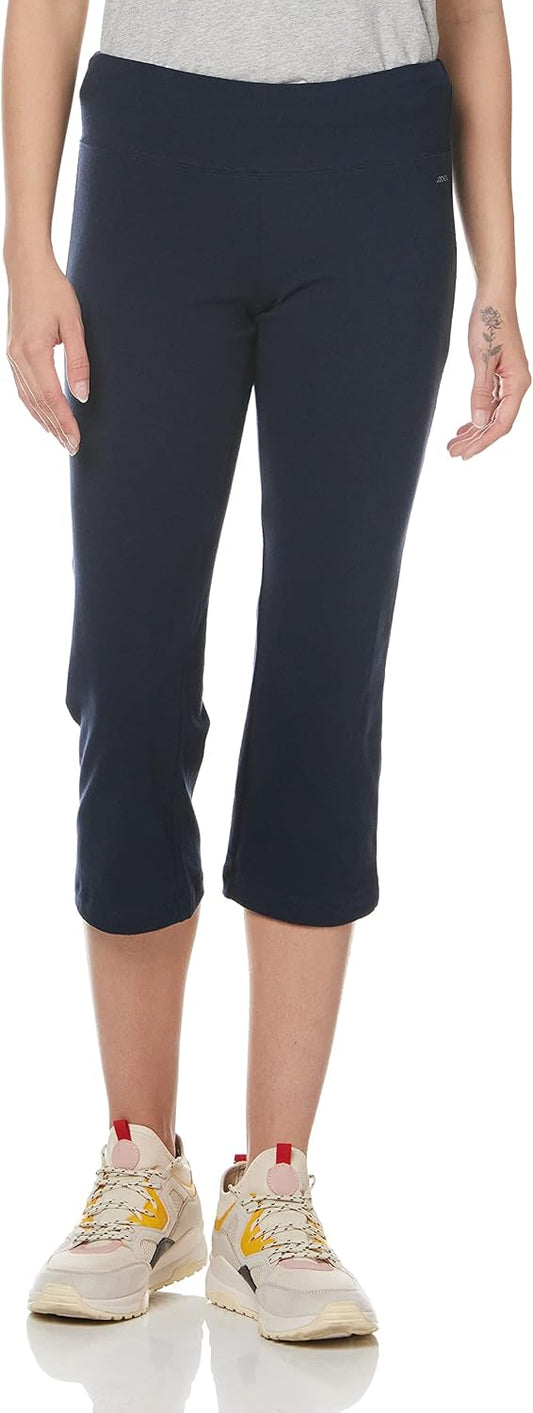 Women's Active Cotton Stretch Slim Flare Capri