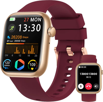 Smart Watch: 1.83" Call Answer FitnessTracker with Heart Rate & BloodPressure, IP68