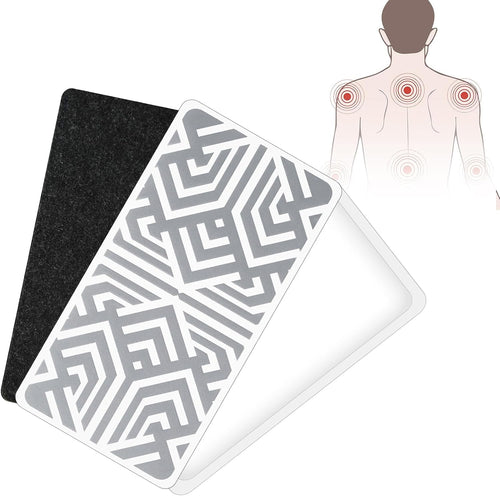 Reusable Pain Patch, for Sore Muscle Relief - Pain Relief Patches for Back, Foot, Knee, Neck & More, Easy Adhesive Application, Fast Acting - Includes 1 Patch, 3 Adhesives&1 Carry Case - 3pcs