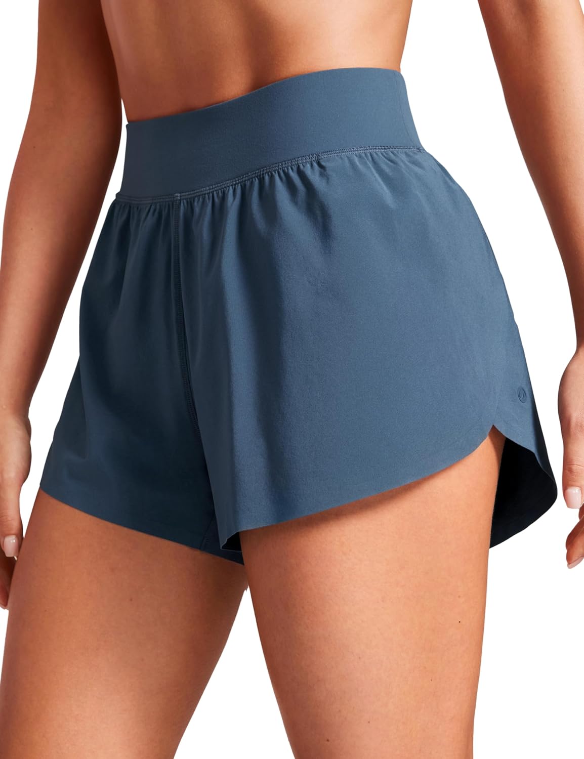 High Waisted Split Running Shorts for Women 3" - Comfy Mesh Liner for Workout Athletic Gym Track Quick Dry