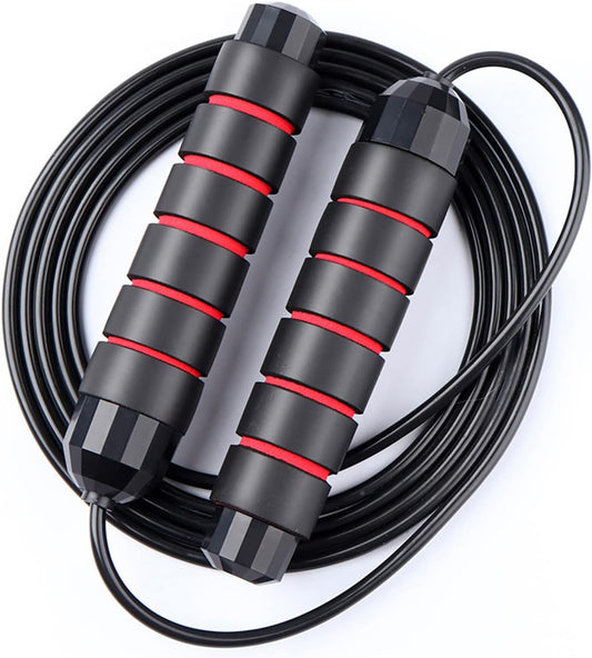 Jump Rope,Jump Ropes for Fitness for Women Men and Kids,Speed Jumping Rope for Workout with Ball Bearings,Adjustable Skipping Rope for Exercise&Slim Body at Home School Gym