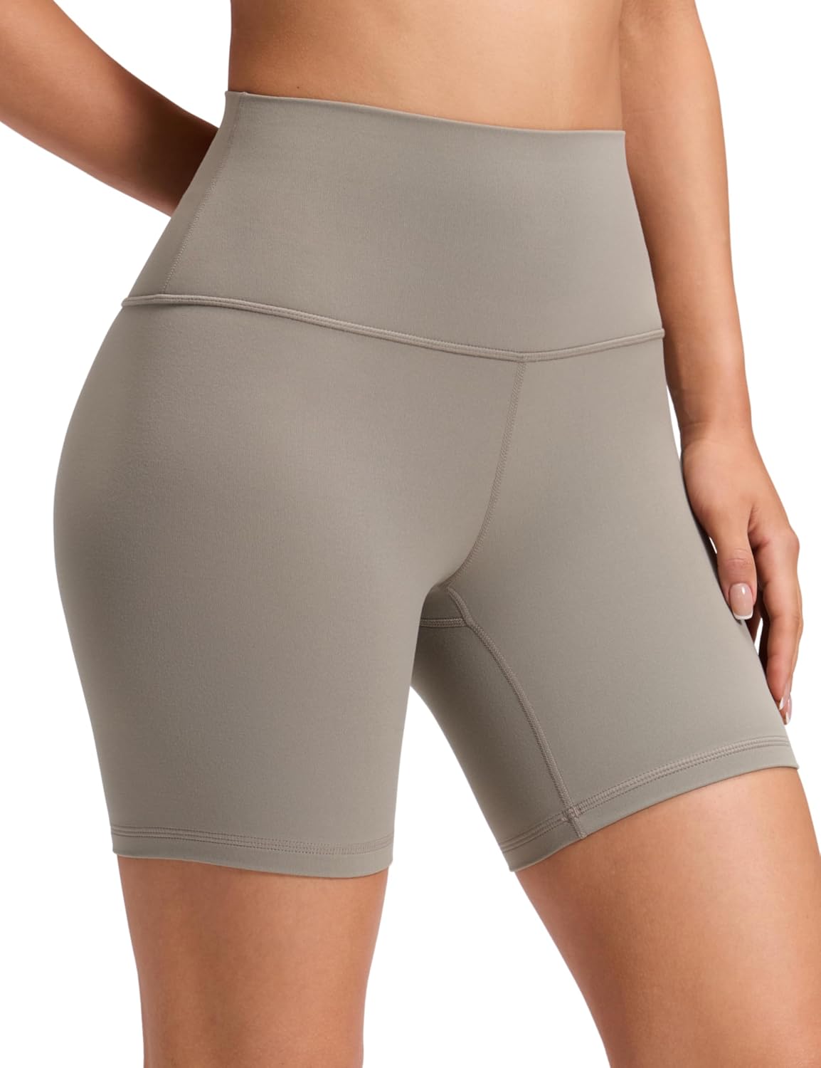 Biker Shorts 6" - High Waisted Workout Running Volleyball Spandex Yoga Womens