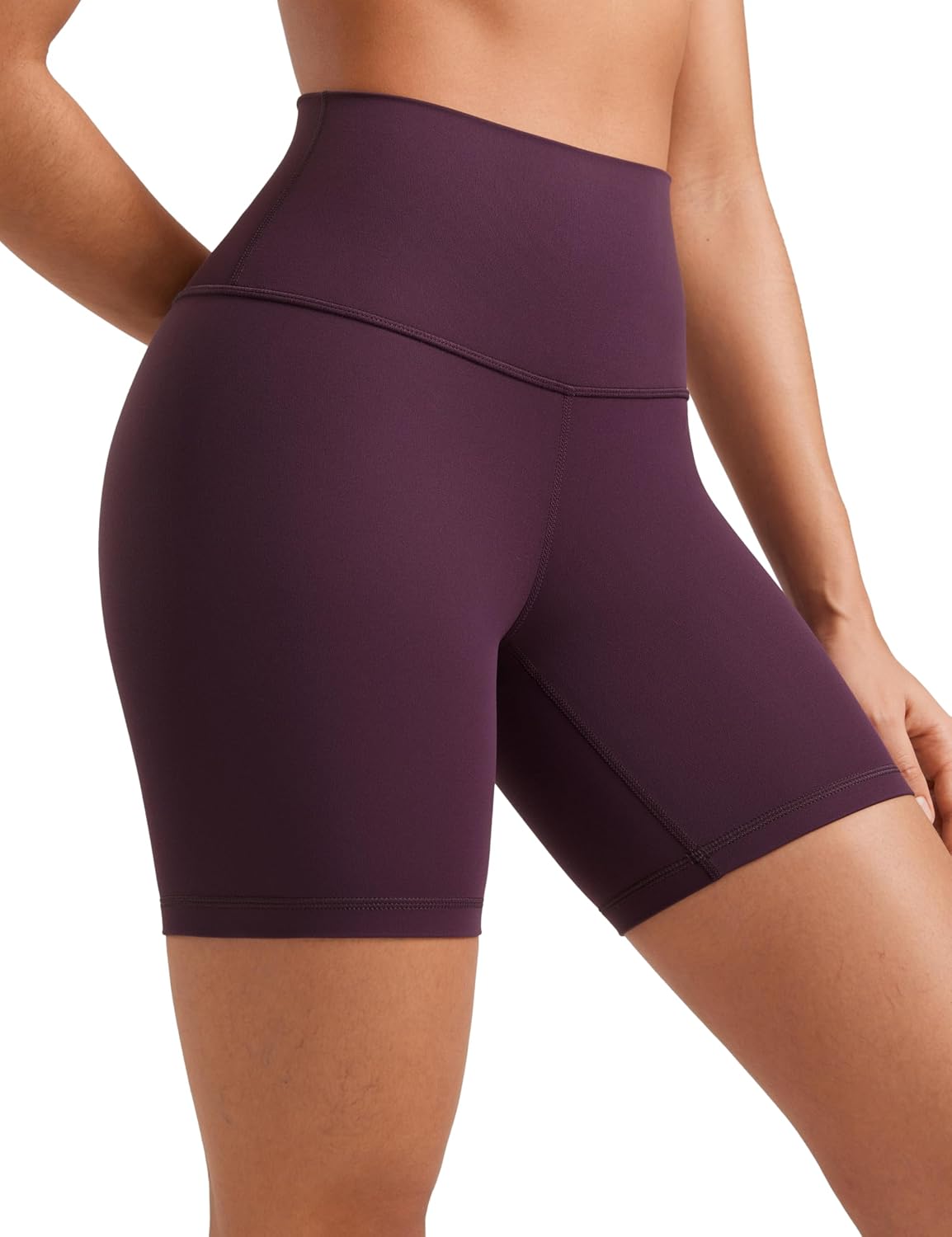 Biker Shorts 6" - High Waisted Workout Running Volleyball Spandex Yoga Womens