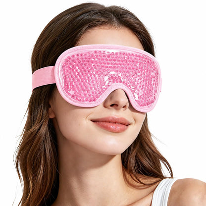 Cooling Eye Mask for Puffy Eyes, Cold Eye Mask Eye Ice Pack for After Eyes Surgery, Tension Stress Relief, Itchy Eyes, Headaches, Dark Circles - Blue