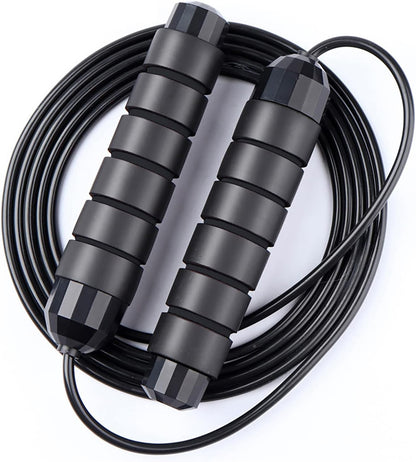 Jump Rope,Jump Ropes for Fitness for Women Men and Kids,Speed Jumping Rope for Workout with Ball Bearings,Adjustable Skipping Rope for Exercise&Slim Body at Home School Gym