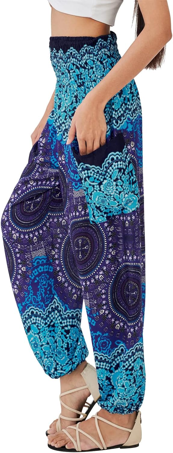Boho Pants for Women - Hippie Harem Pants Women - Womens Yoga Pants – Comfy Bohemian Flowy Hippie Clothes