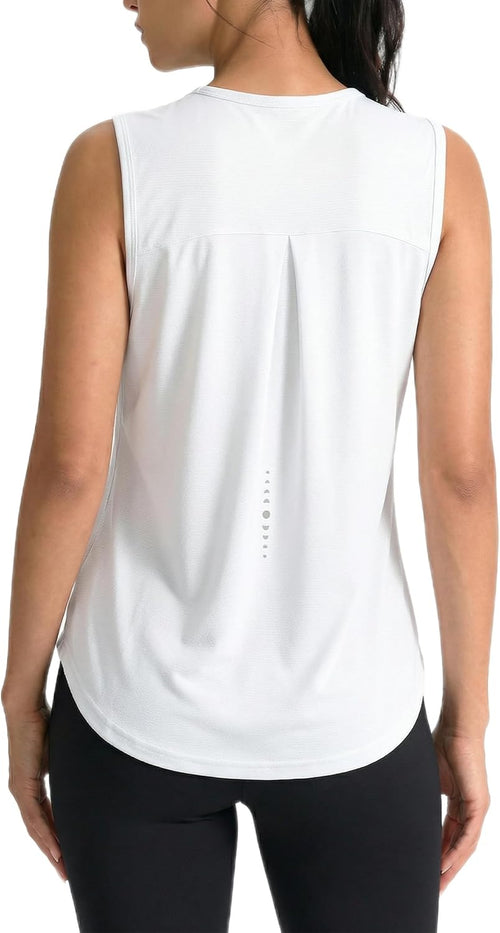 Women Sleeveless Workout Top Breathable Sports Tennis Yoga Athletic Running Shirts for Women