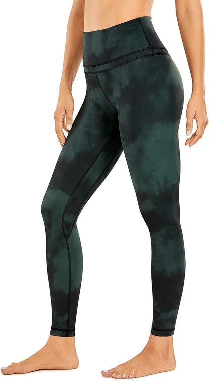 Workout Leggings 25'' - High Waist Yoga Training Tight Womens Pants