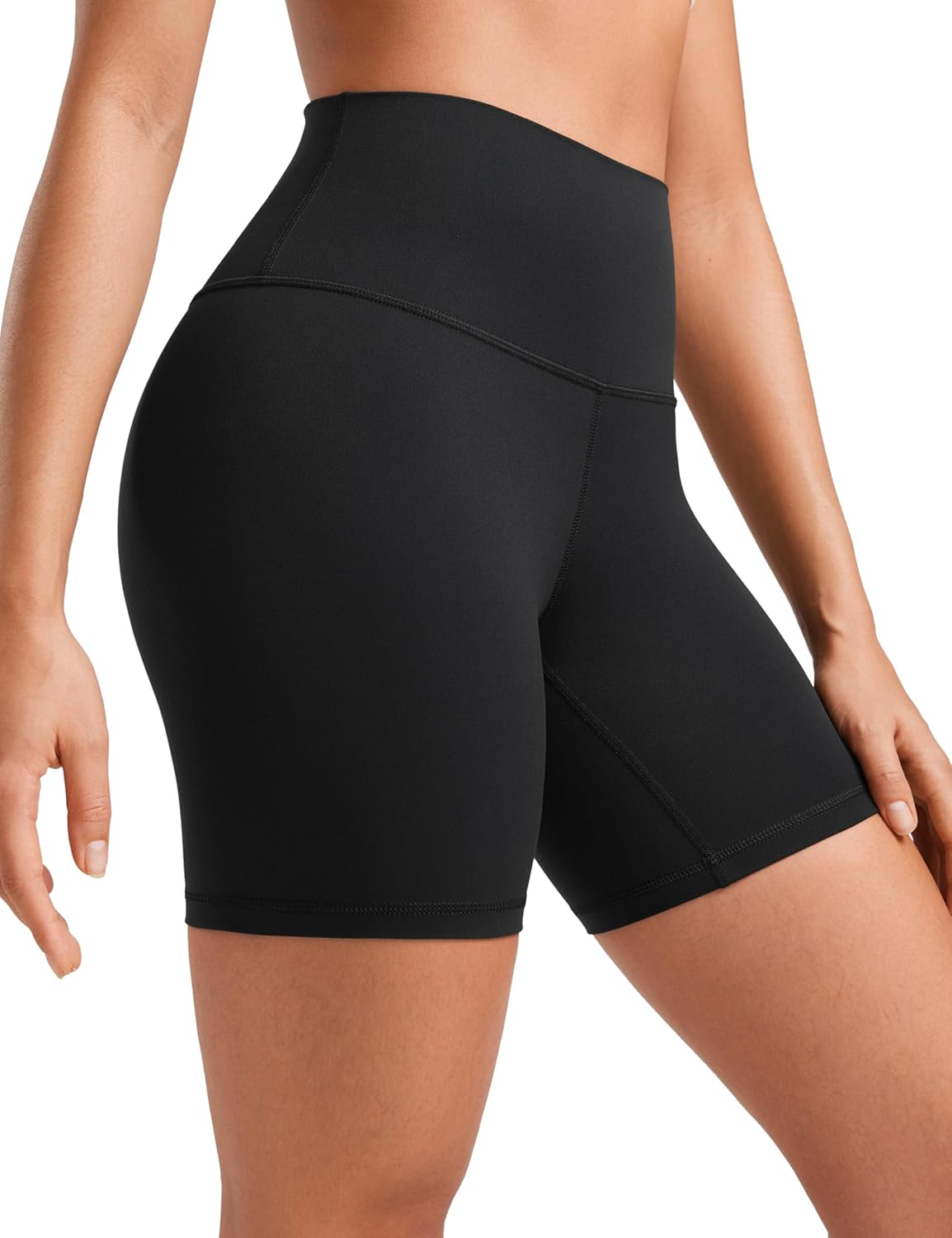 Biker Shorts 6" - High Waisted Workout Running Volleyball Spandex Yoga Womens