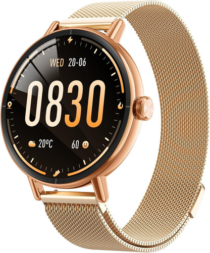 Women Smart Watch: 1.57" Call AnswerFitness Tracker with Heart Rate & SpO2,IP68, 2 Bands