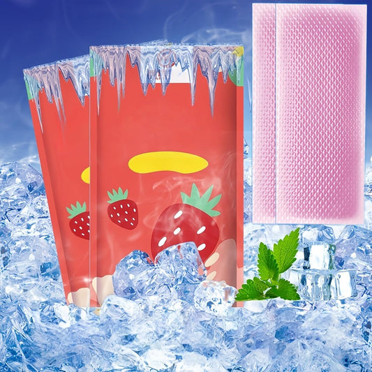 Patches 20 Pack - 8 Hour Ice Cold Relief for Forehead, Neck & Body | Grape Mint Scented | Instant Temperature Drop for Sunburn, Workouts, | Hypoallergenic, Non-Irritating & Portable
