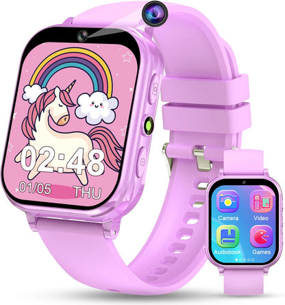 Kids Smart Watch, IP68 WaterproofSwimming Smartwatch, 1.8" FitnessActivity Tracker Watch with 100 SportsModes, Make Call/Answer, HR & SleepMonitor, Alarm for 7+ Boys Girls Teens