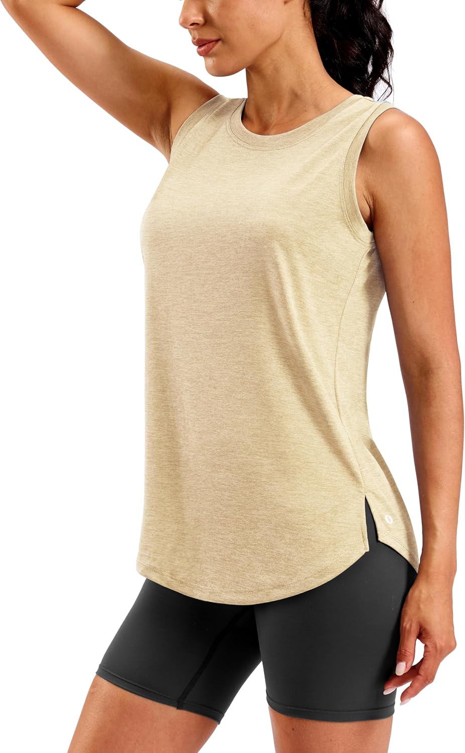 Women's Lightweight Long Workout Tops Sleeveless Tennis Gym Yoga Shirts Athletic Running Tank Top for Women Loose Fit