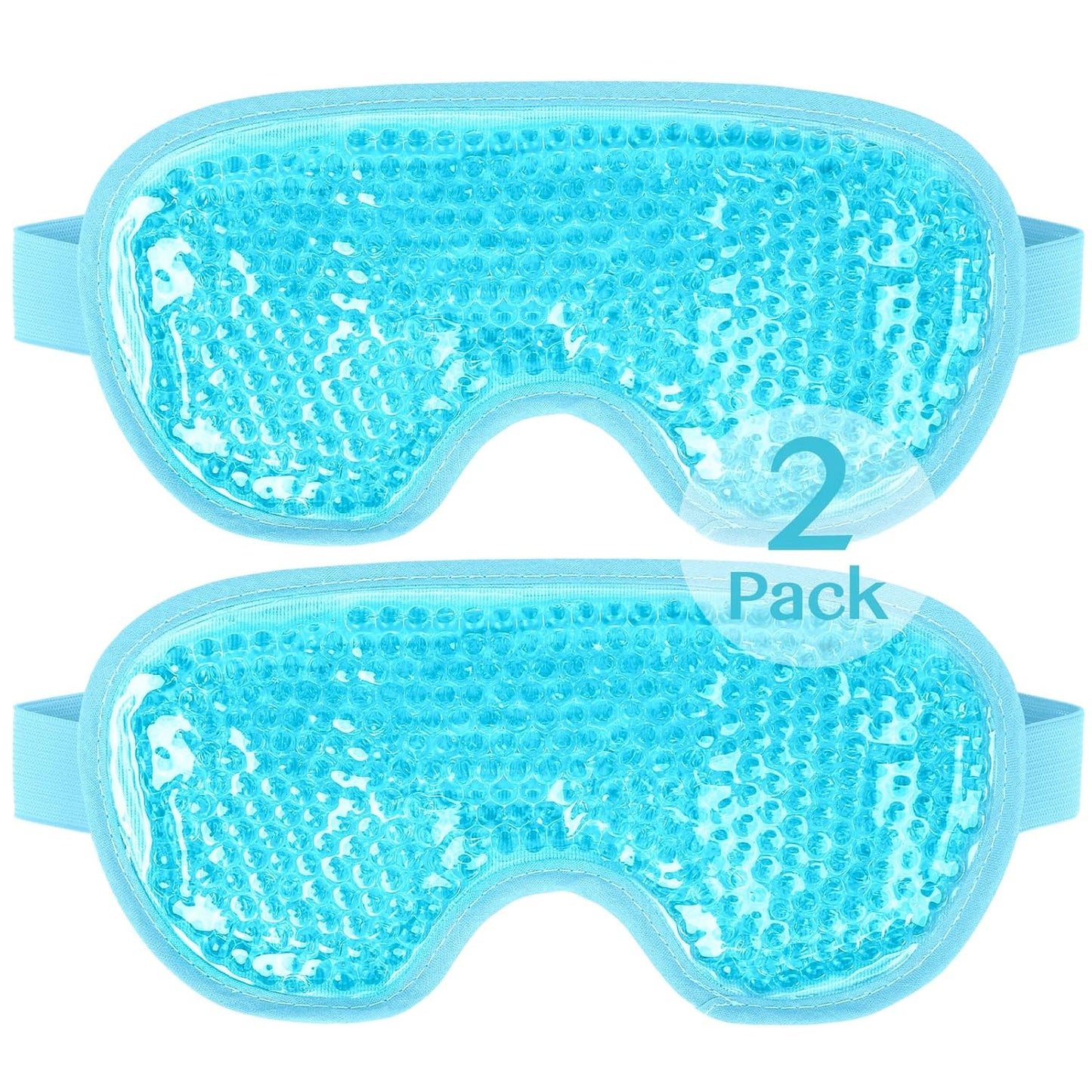 Cooling Eye Mask for Puffy Eyes, Cold Eye Mask Eye Ice Pack for After Eyes Surgery, Tension Stress Relief, Itchy Eyes, Headaches, Dark Circles - Blue
